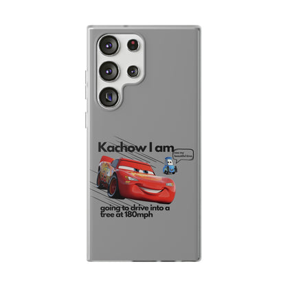 "Kachow into a tree" High Quality Phone Case