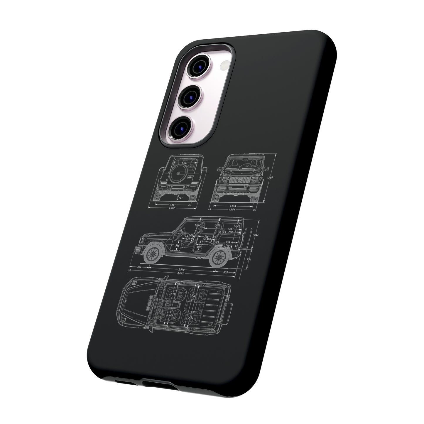 "Wagon Blueprint" Premium Quality Phone Case