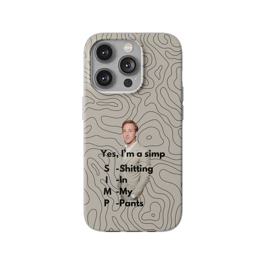 "Yes, I'm a simp" High Quality Phone Case