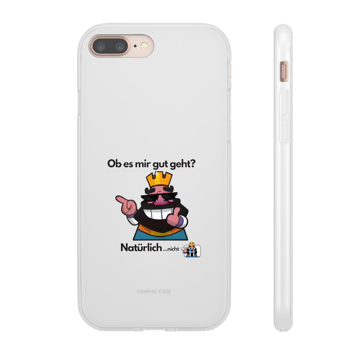 "Ob es mir gut geht? Natürlich... nicht" High Quality Phone Case