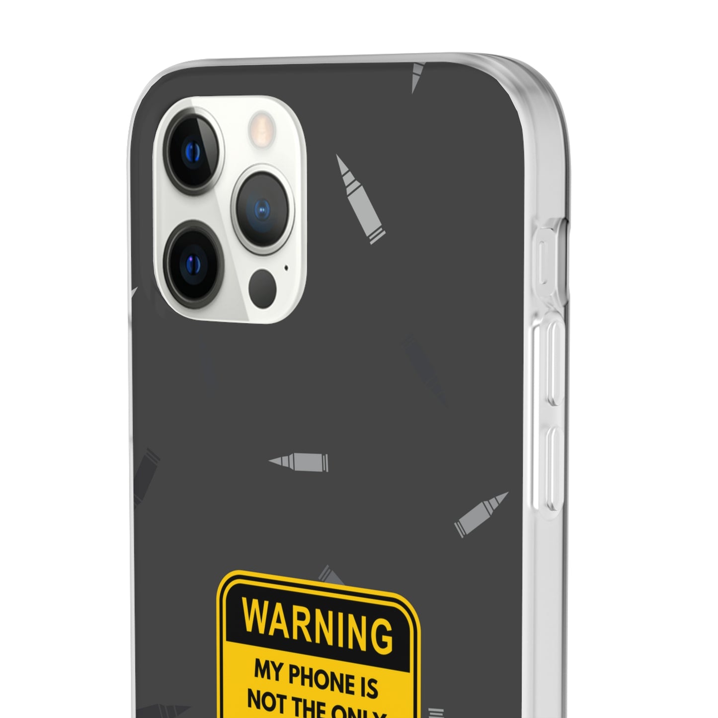 "Warning, my phone is not the only thing in my pocket" High Quality Phone Case