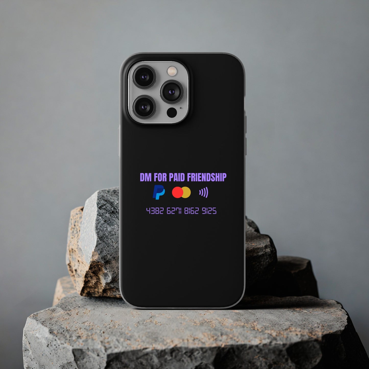 "DM for paid friendship" High Quality Phone Case