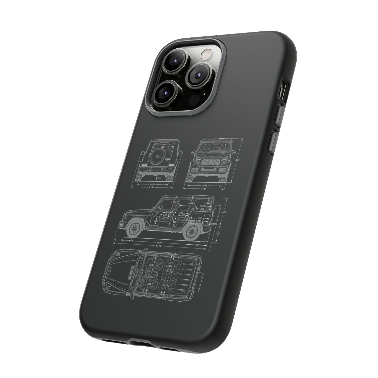 "Wagon Blueprint" Premium Quality Phone Case