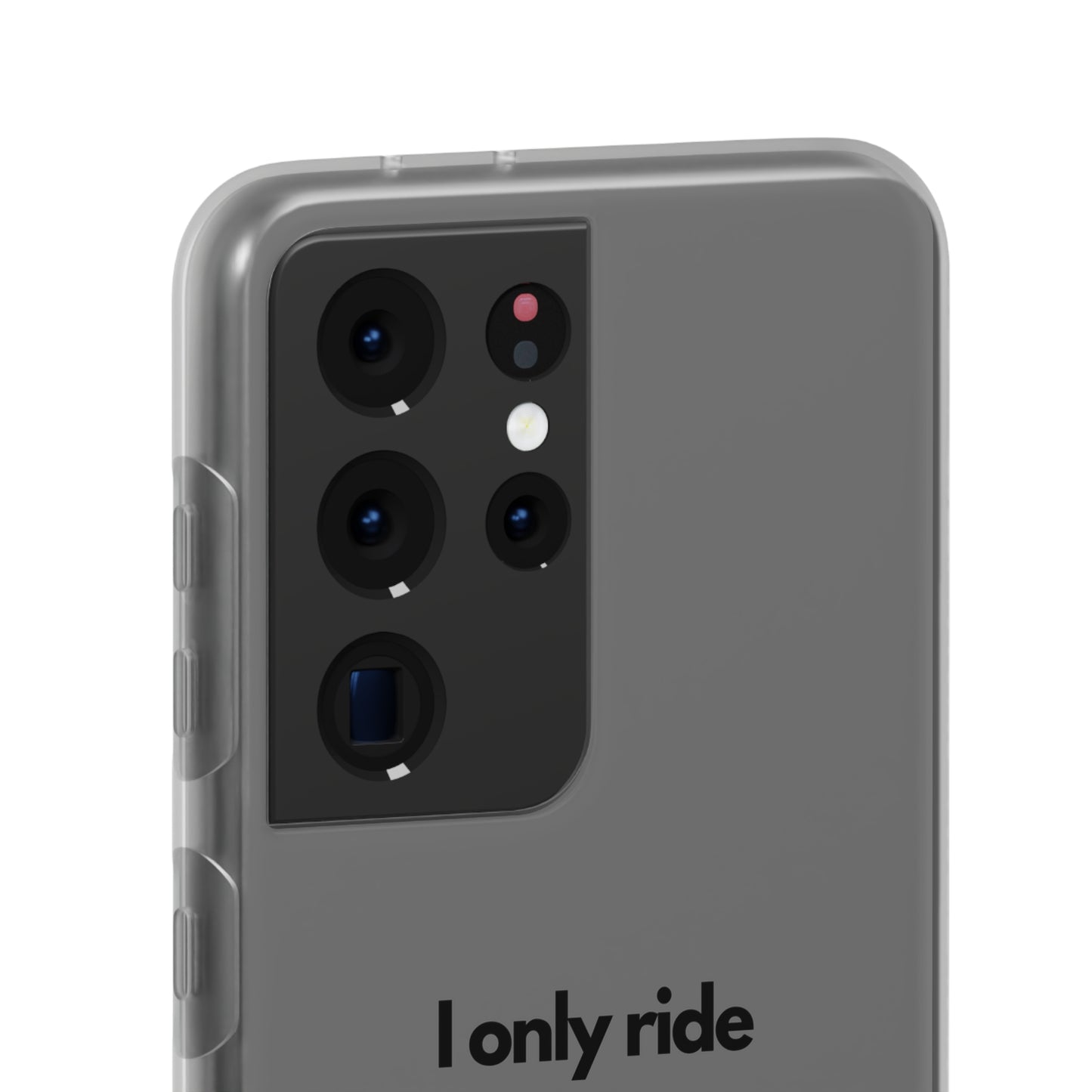 "I only ride where my life is at risk" High Quality Phone Case