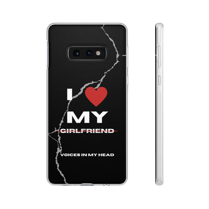 "I love my voices in my head" High Quality Phone Case